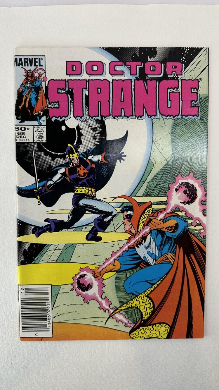Vintage Marvel Doctor Strange Comic Book #68 1984 Black Knight Mario Bros Ad